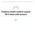 Prophecy health medical surgical RN A latest with answers