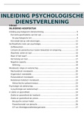 Inleiding Psychologische Dienstverlening: ALLE LEERSTOF (18/20)