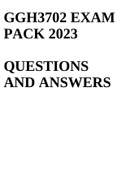 GGH3702 EXAM PACK 2023