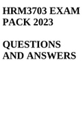 HRM3703 EXAM PACK 2023