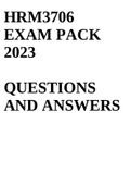 HRM3706 EXAM PACK 2023