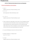 ATI TEAS 7 Math Study Guide: Questions with Answers and Explanations