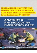 TEST BANK FOR ANATOMY AND PHYSIOLOGY : THE UNIT OF FORM AND FUNCTION 9th EDITION BY KENNETH SALADIN ALL CHAPTERS INCLUDED 2023/2024.  2 Exam (elaborations) TESTBANK FOR ANATOMY AND PHYSIOLOGY FOR EMERGENCY CARE Bryan Bledsoe, Frederic Martini, Edwin Barth