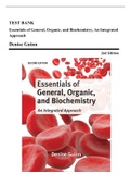 Test Bank - Essentials of General, Organic, and Biochemistry, 2nd Edition (Guinn, 2015) Chapter 1-15 | All Chapters