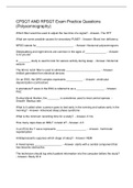 CPSGT AND RPSGT Exam Practice Questions (Polysomnography)