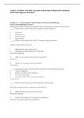 Test Bank for Advanced Assessment: Interpreting Findings and Formulating Differential Diagnoses, 4th Edition, Mary Jo Goolsby, Laurie Grubbs