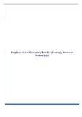 (answered)Prophecy Assessments - Core Mandatory Part I-III / Prophecy Core Mandatory Part 1-3 Winter 2023, all answered 100% correct.