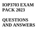 IOP3703 EXAM PACK 2023