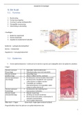 Samenvatting anatomie & fysiologie 1, hoofdstuk 5: de huid