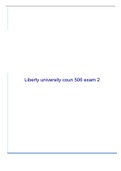 Liberty university coun 506 exam 2