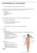 Samenvatting anatomie & fysiologie 1, hoofdstuk 14: het lymfestelsel