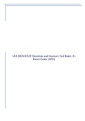 ALL HESI EXIT Questions and Answers Test Bank; A+ Rated Guide (2023)