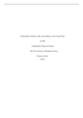 Nr 552 Relationship of health, wealth, and healthcare in the United States (Latest Update) Already Graded A+