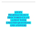  ATI PN PHARMACOLOGY PROCTORED EXAM TESTBANK 2023/ATI PN PHARMACOLOGY PROCTORED EXAM TESTBANK 2023/ATI PN PHARMACOLOGY PROCTORED EXAM TESTBANK 2023