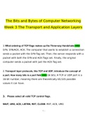 The Bits and Bytes of Computer Networking. Week 3: The Transport and Application Layers Already Passed