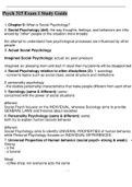 PSYC 315 - Social Psychology Exam 1 Study Guide.