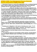 GFEBS Essentials BI Reporting (Subsumes L305E) COMPLETEQUESTIONS AND ANSWERS 2023  2 Exam (elaborations) GFEBS L230E: Cost Management Process Overview Course Assessment COMPLETED 2023  3 Exam (elaborations) GFEBS Essentials-Subsumes L101E, L201E, L303E CO