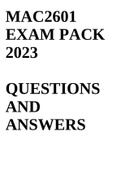 MAC2601 EXAM PACK 2023