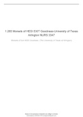  1.265 Morsels of HESI EXIT Goodness-University of Texas