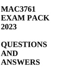 MAC3761 EXAM PACK 2023