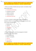 NR 293 WEEK 3& 4 NEURO DRUGS PRACTICE QUESTIONS AND ANSWERS BEST RATED A+ LATEST UPDATE