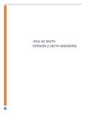 HESI A2 MAT ,GRAMMER,H VOCABULARY & READING VERSION 2 (WITH ANSWERS)