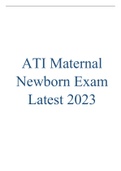 ATI Maternal Newborn Exam Latest 2023