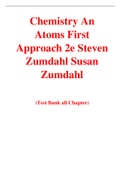 Chemistry An Atoms First Approach 2e Steven Zumdahl Susan Zumdahl (Test Bank)