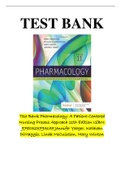 Pharmacology: A Patient-Centered Nursing Process Approach 11th Edition ISBN: 9780323793155 Jennifer Yeager, Kathleen DiMaggio, Linda McCuistion, Mary Winton