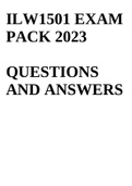 ILW1501 EXAM PACK 2023