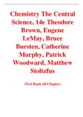 Chemistry The Central Science, 14e Theodore Brown, Eugene LeMay, Bruce  Bursten, Catherine Murphy, Patrick Woodward, Matthew Stoltzfus (Test Bank)