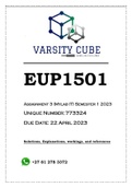 EUP1501 Assignment 3 (Mylab IT) Semester 1 2023 (773324)