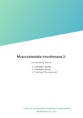 Overzichtelijke samenvatting MSK2 (cursus en lesnotities)