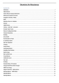 401SCI Chemistry for Biosciences