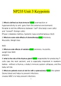 NP235 Unit 3 Key points 2023 Questions and Answers(Verified Answers)