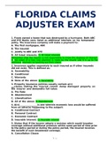 Florida Claims Adjuster Exam