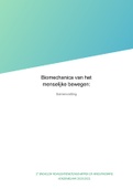 Samenvatting biomechanica van het menselijk bewegen