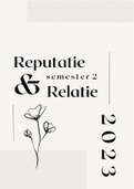 Semester 2 Reputatie en Relatie // Communicatie jaar 2