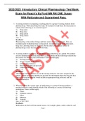 2022/2023  Introductory Clinical Pharmacology Test Bank Exam for Roach's By Ford MN RN CNE, Susan With Rationale and Guaranteed Pass.