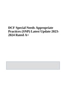 DCF - School Age-Appropriate Practices (SAPR) Questions and Answers Rated A+ 2023