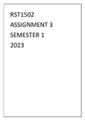 RST1502 ASSIGNMENT 3 SEMESTER1 2023