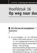 Antwoorden chemie overal hoofdstuk 16: op weg naar duurzame energie vwo 6