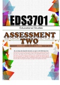 EDS3701 Assessement 2 - Semster 1 - 2023 Answers UNIQUE 881830