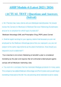 AHIP Module 4 (Latest 2023 / 2024) (ACTUAL TEST ) Questions and Answers  (Solved)