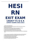 HESI RN EXIT EXAM LEGACY V1