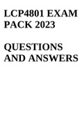 LCP4801 EXAM PACK 2023