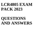 LCP4805 EXAM PACK 2023