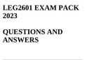 LEG2601 EXAM PACK 2023