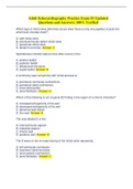 Adult Echocardiography Practice Exam #3 Updated Questions and Answers; 100% Verified Document Content and Description Below