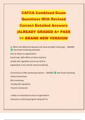 CAFCA Combined Exam   Questions With Revised   Correct Detailed Answers   |ALREADY GRADED A+ PASS   >> BRAND NEW VERSION!